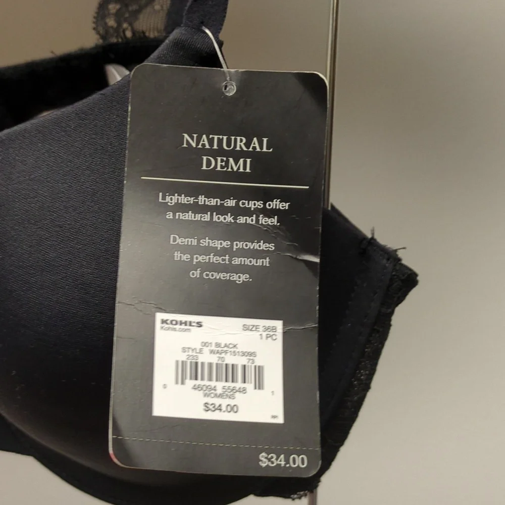 36B Apt 9 lace wing Demi Bra nwt - Picture 2 of 5